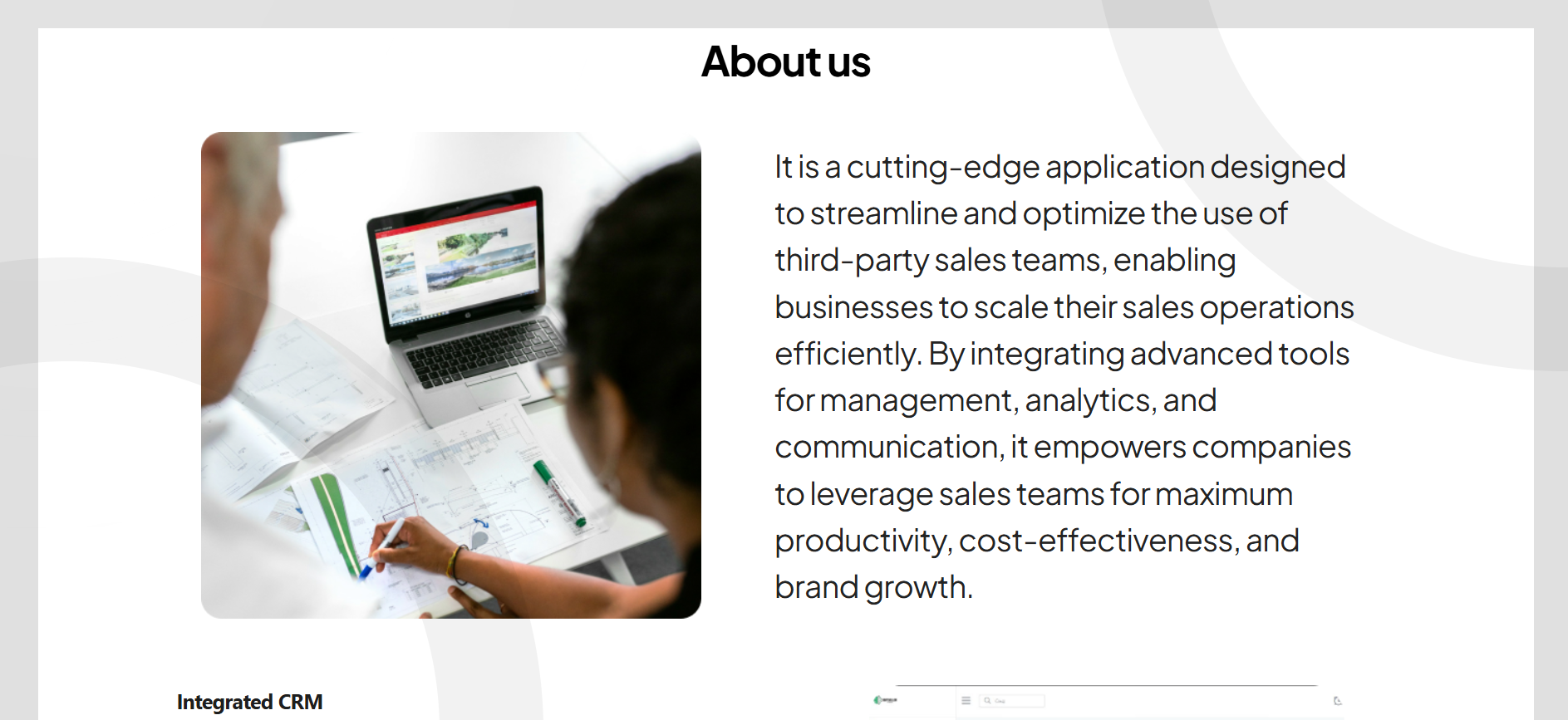 Out Seller landing page project media 1