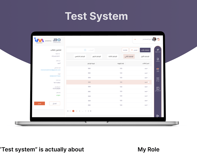 Test System preview