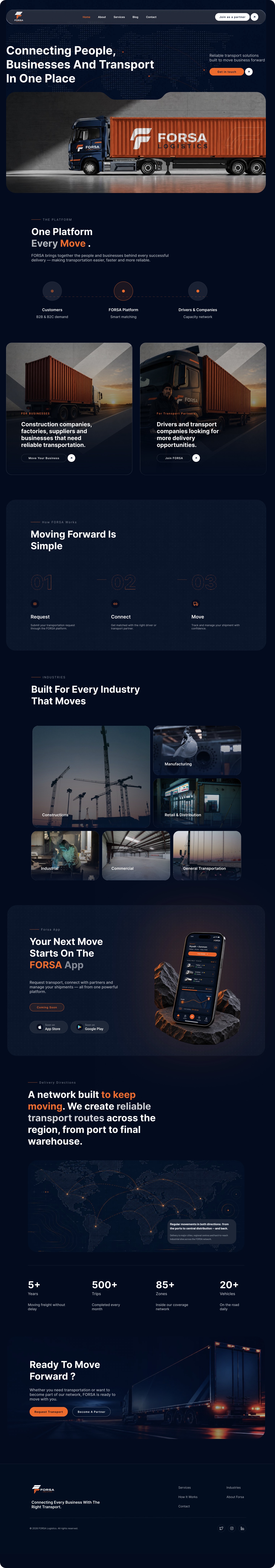 Forsa Logistics Website project media 3